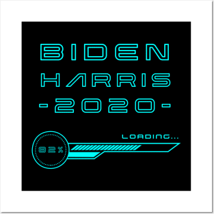 Joe Biden Kamala Harris 2020 Loading	Vinage Retro Style Posters and Art